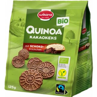 Biscuiti Bio cu Cacao si Quinoa Wikana 125 g
