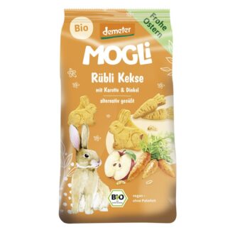 Biscuiti Bio Iepurasi din Spelta cu Morcovi Mogli 125 g