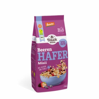 Musli Bio Ovaz cu Fructe de Padure Vegan Fara Gluten XXL Bauck Hof 900 g