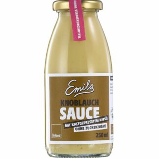 Sos de Usturoi Bio Vegan Fara Zahar Emils 250 ml