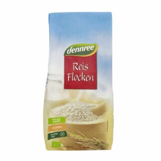 Fulgi de Orez Bio Fara Gluten Dennree 500 g