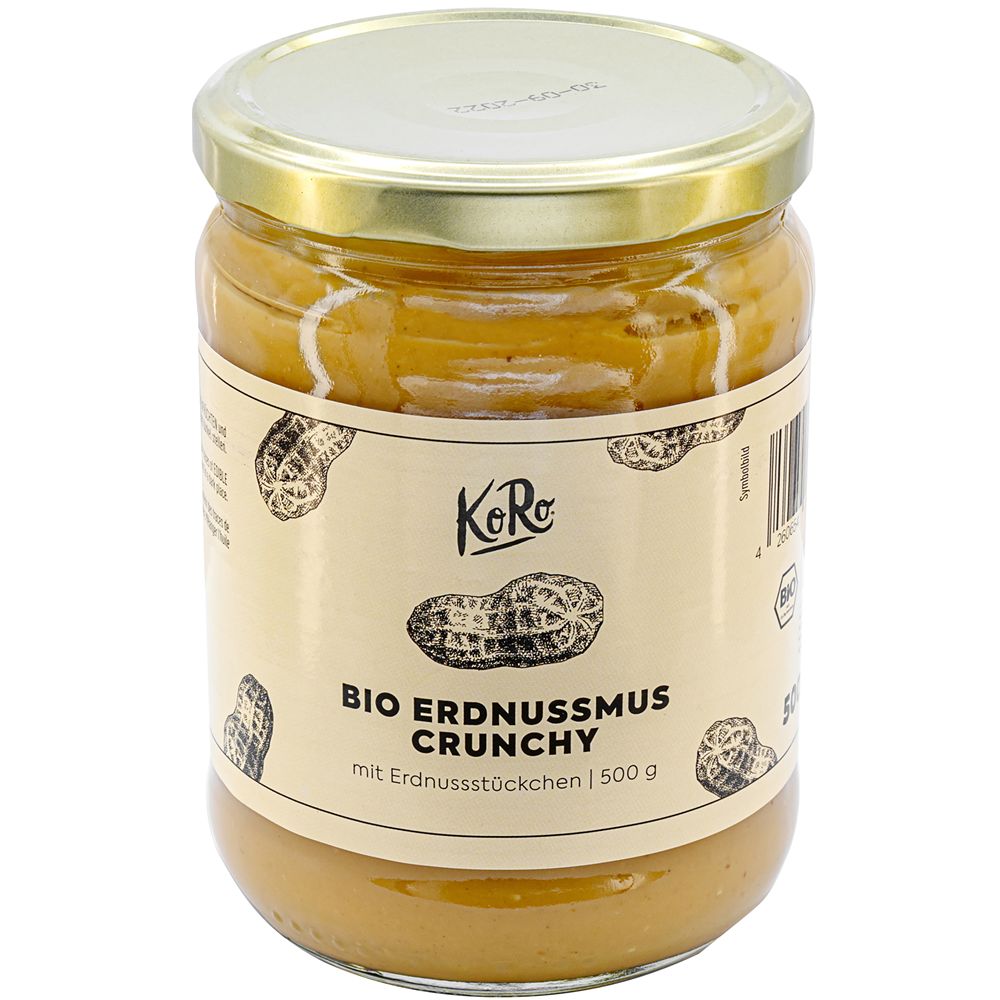 Unt de Arahide Bio Crumchy Koro 500 g