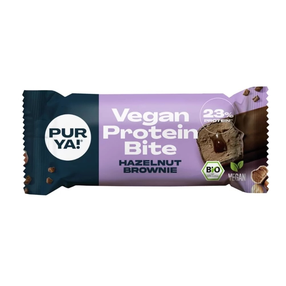 Baton Proteic Bio Hazelnut Brownie Purya 45 g