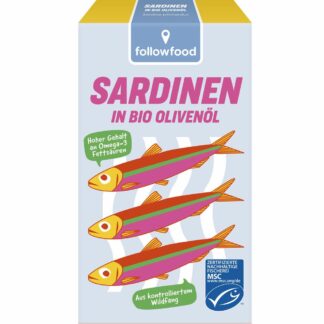 Sardine in Bio Ulei de Masline Followfood 120 g