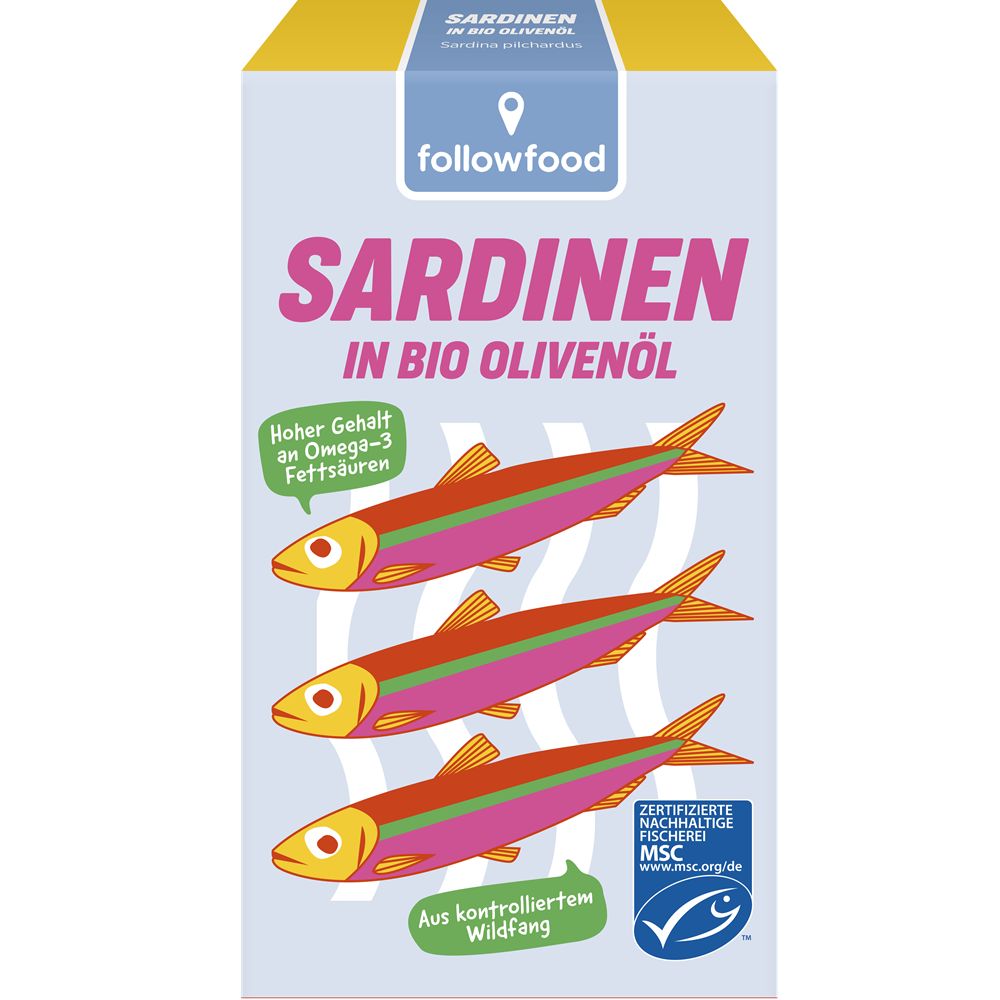 Sardine in Bio Ulei de Masline Followfood 120 g